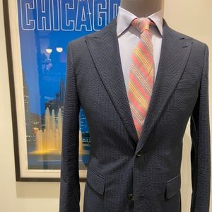 Lightweight Italian Seersucker Suit Jacket